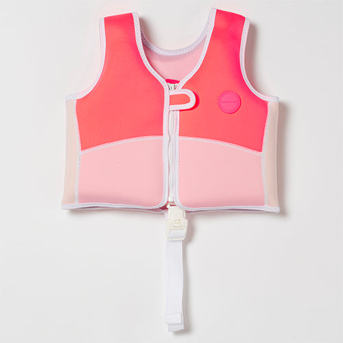 SUNNYLiFE Kids Swim Vest - Pink | Shop Online Third Ave Hire Australia